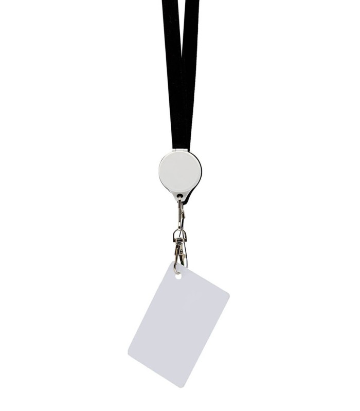 ▷ Cinta porta credencial de Polyester con cable USB