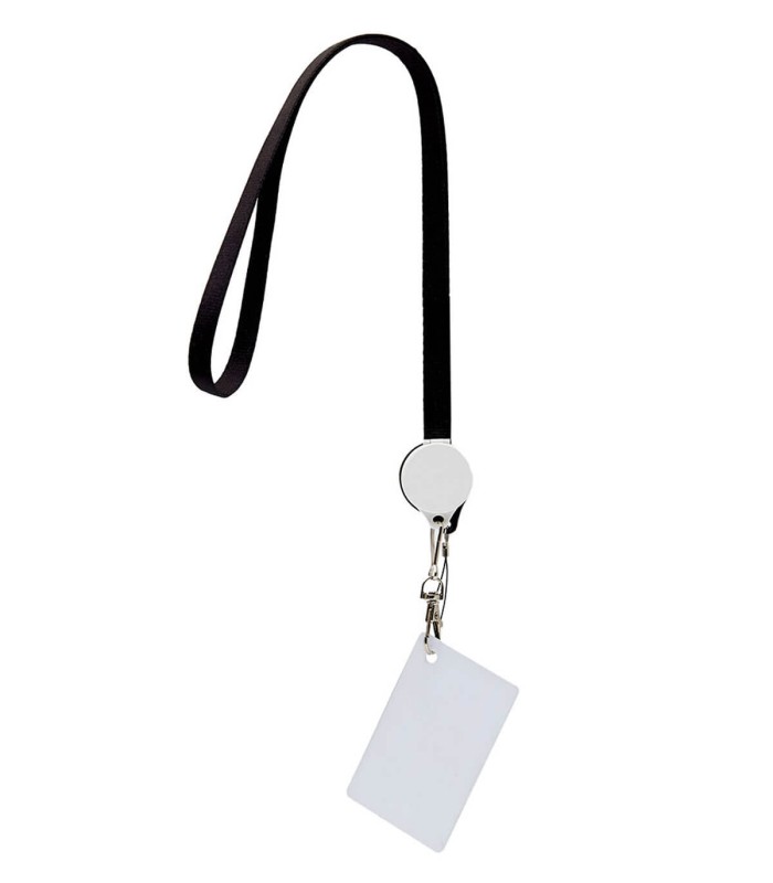 ▷ Cinta porta credencial de Polyester con cable USB