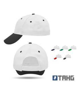 Gorro 5 gajos con velcro K35 - Colores Combinados