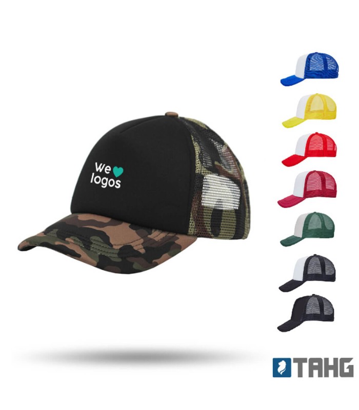 Gorro Trucker 5 gajos con broche plástico