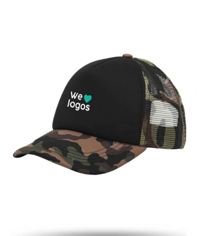Gorro Trucker 5 gajos con broche plástico