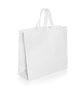 Bolsa de Friselina con Manijas de Tira 42x37x16x16 cm