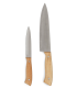 Tabla de bamboo con set de cuchillos