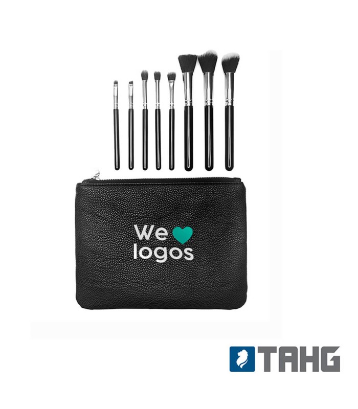 Set con Brochas para Rostro y Ojos Pouch Margot