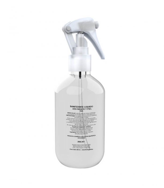 ▷ Alcohol Sanitizante 250 ml con Gatillo Spray