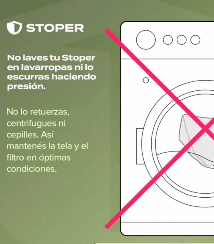 ▷ Tapaboca Reutilizable marca STOPER RUNNING con filtro