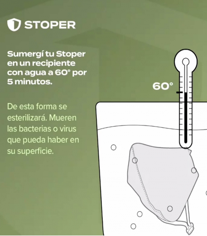 ▷ Tapaboca Reutilizable marca STOPER RUNNING con filtro