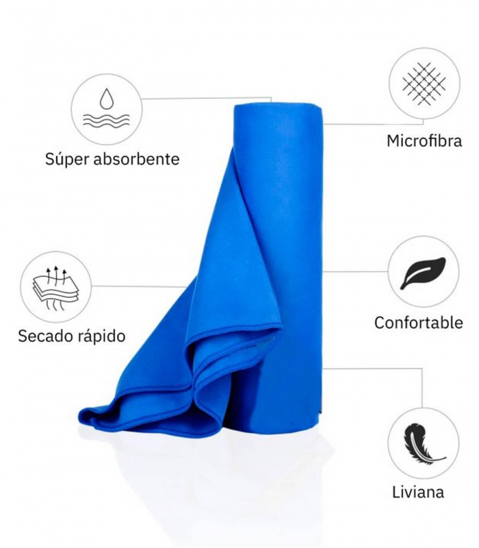 ▷ Toalla de Mano de Microfibra con Funda