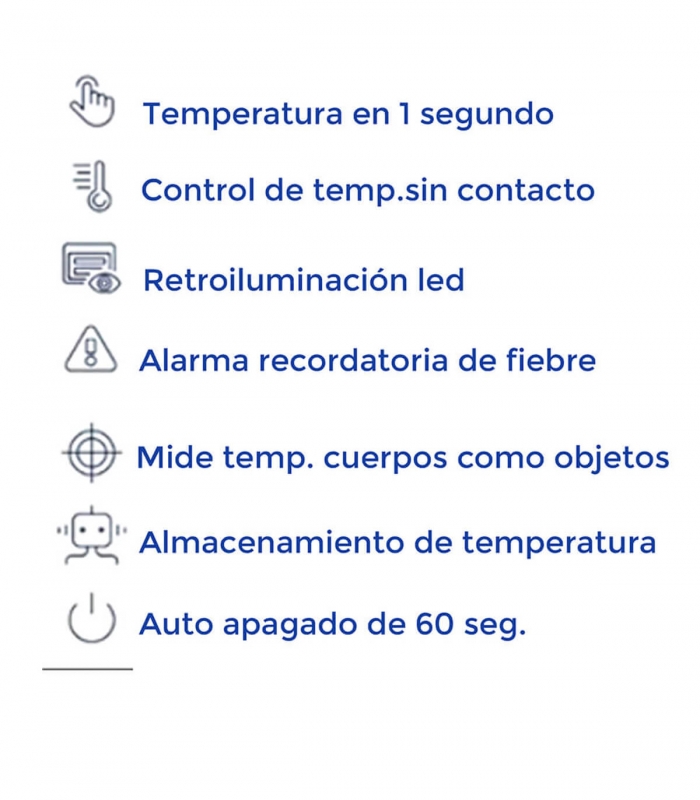 ▷ Termómetro Infrarrojo laser, apto medición humana marca CLOC