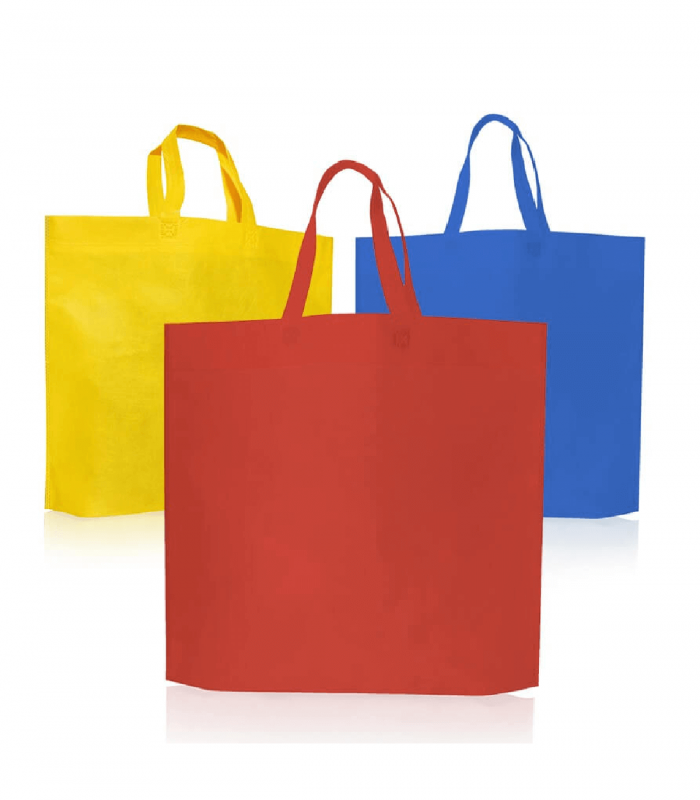 ▷ Bolsa de Friselina con Manijas de Tira 45x40x10 cm