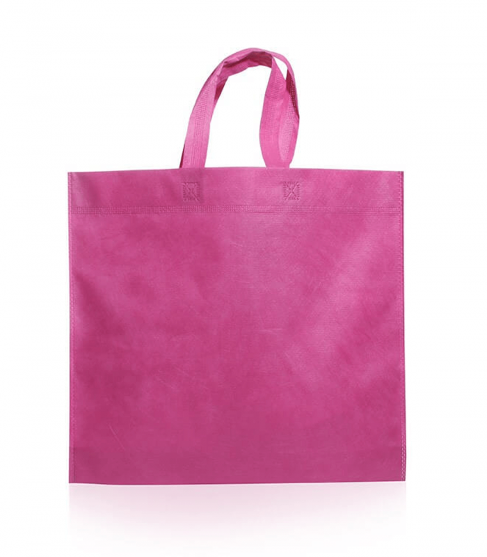 Bolsa de Friselina con Manijas de Tira 45x40x10 cm