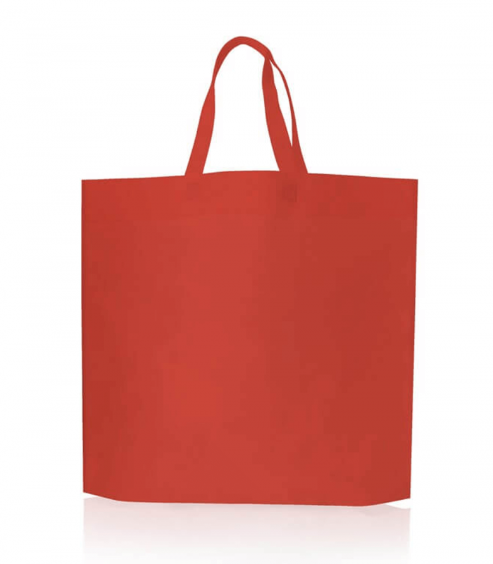 Bolsa de Friselina con Manijas de Tira 45x40x10 cm